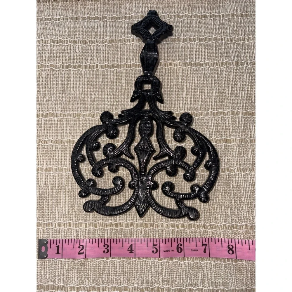 Iron Table Trivet‎ with Handle VTG